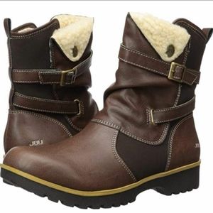 Jbu by jambu Evan vegan boots faux fur trim